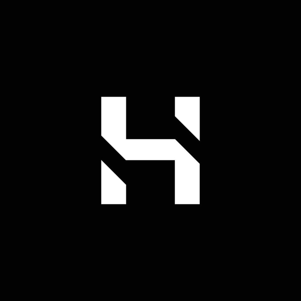 modern Brief h Logo vektor