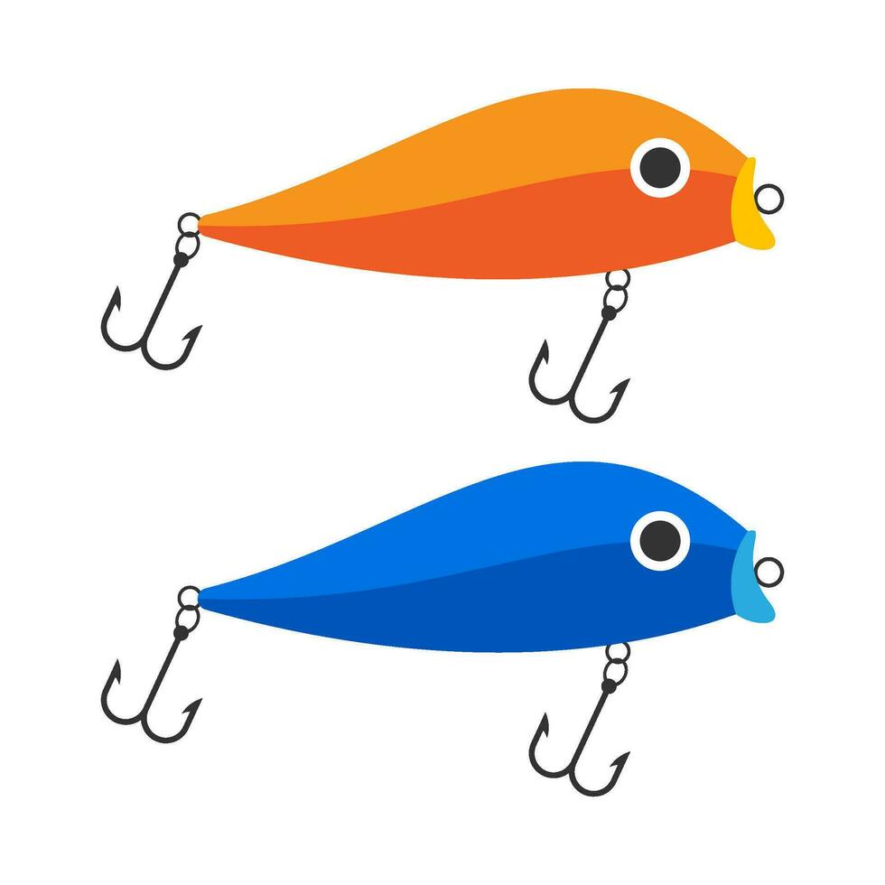 leksak fisk bete platt illustration vektor