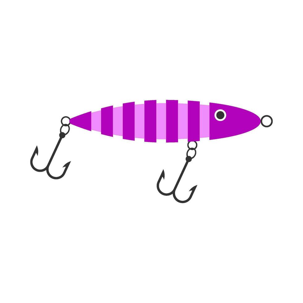 Spielzeug Fisch Köder eben Illustration vektor