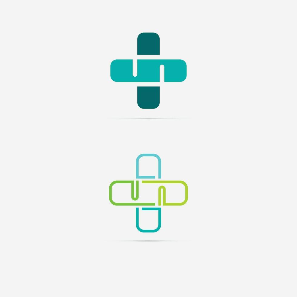 Krankenhaus und Gesundheit Pflege Logo Design Vektor Kreuz Logo Design Grafik