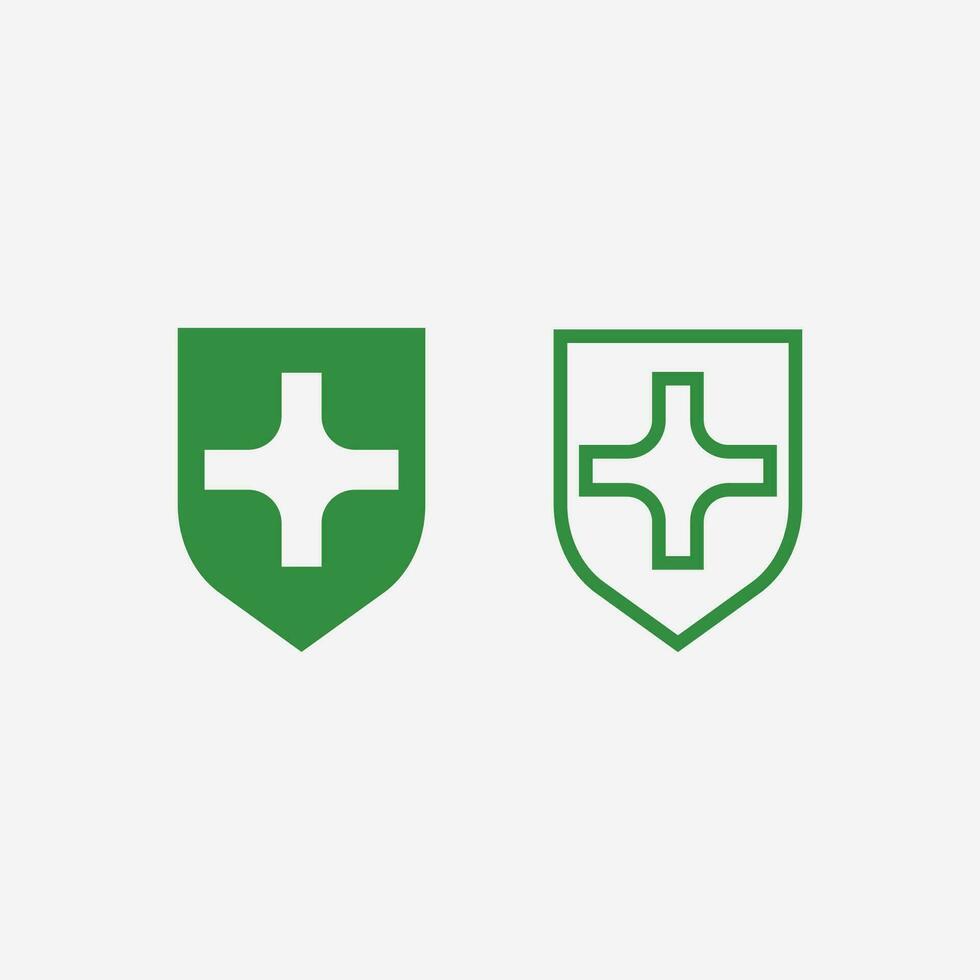 Krankenhaus und Gesundheit Pflege Logo Design Vektor Kreuz Logo Design Grafik