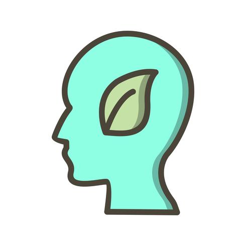 eco mind vector icon