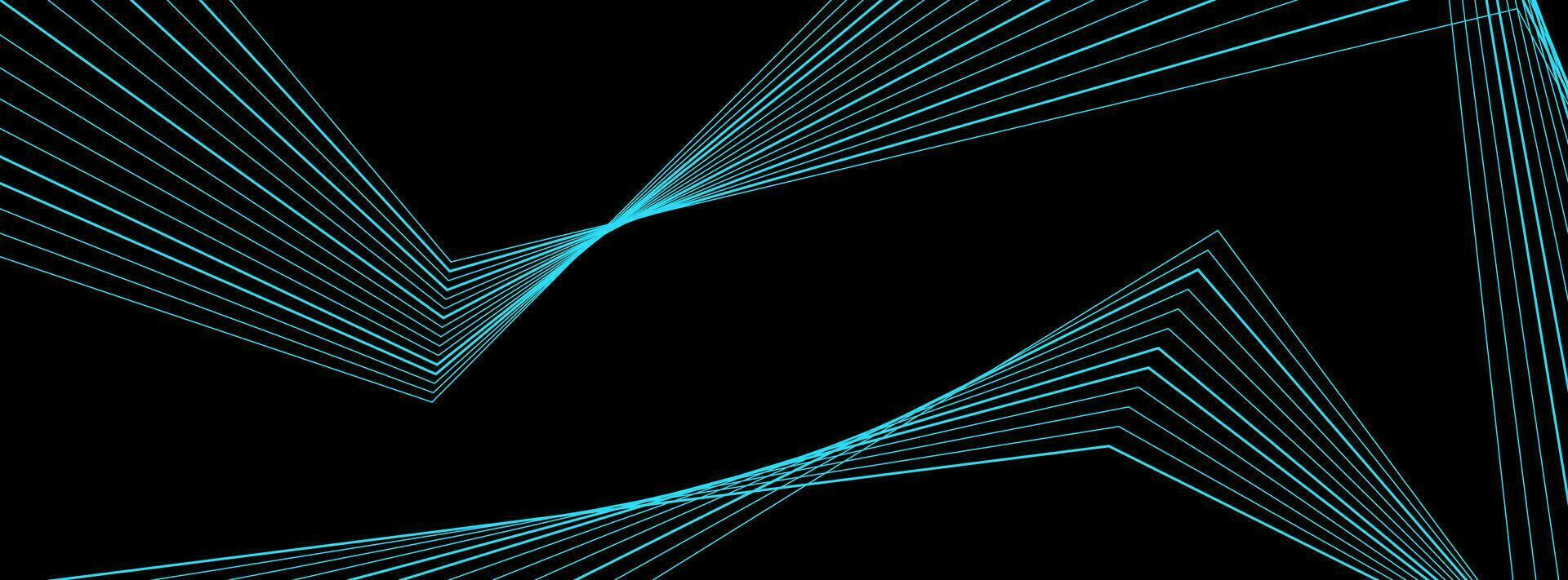 hell Blau gebogen Linien abstrakt Technologie Hintergrund vektor
