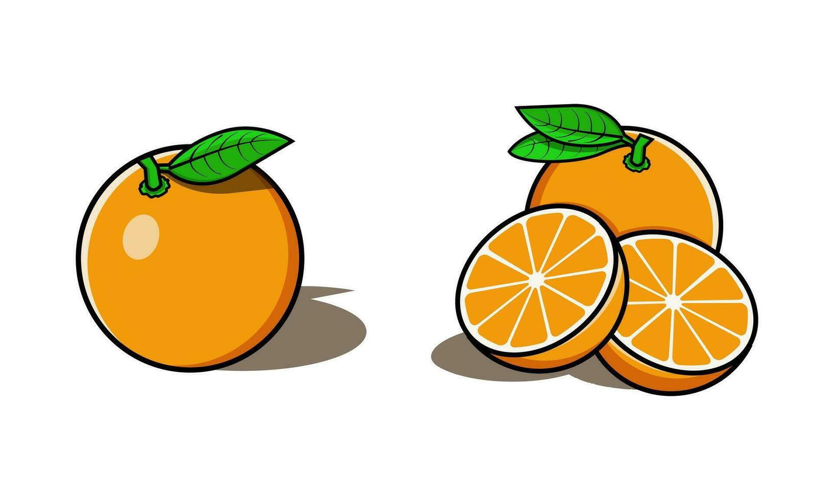 Illustration Vektor Grafik von orange.fit zum Kinder- Zeichnungen, Dekorationen, usw.