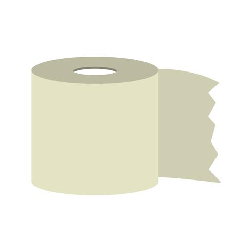 Toilettenpapier-Vektor-Symbol vektor