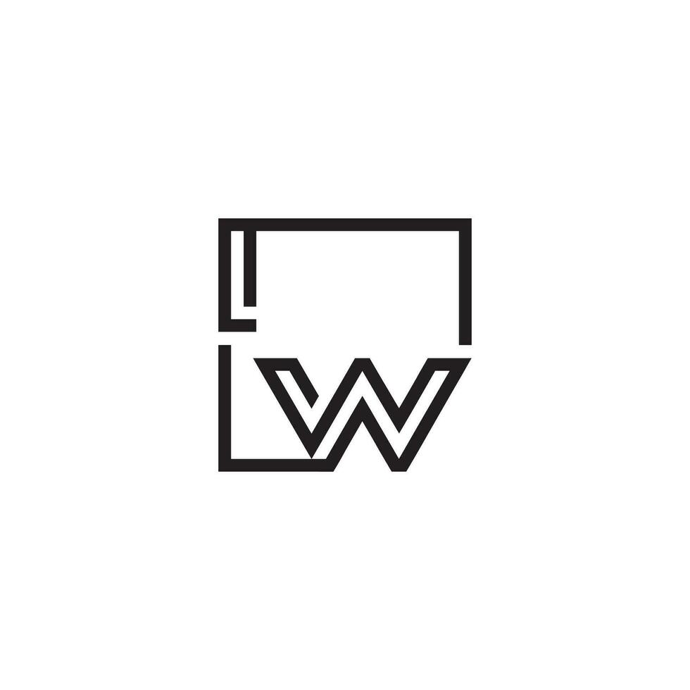 i W trogen i linje begrepp med hög kvalitet logotyp design vektor