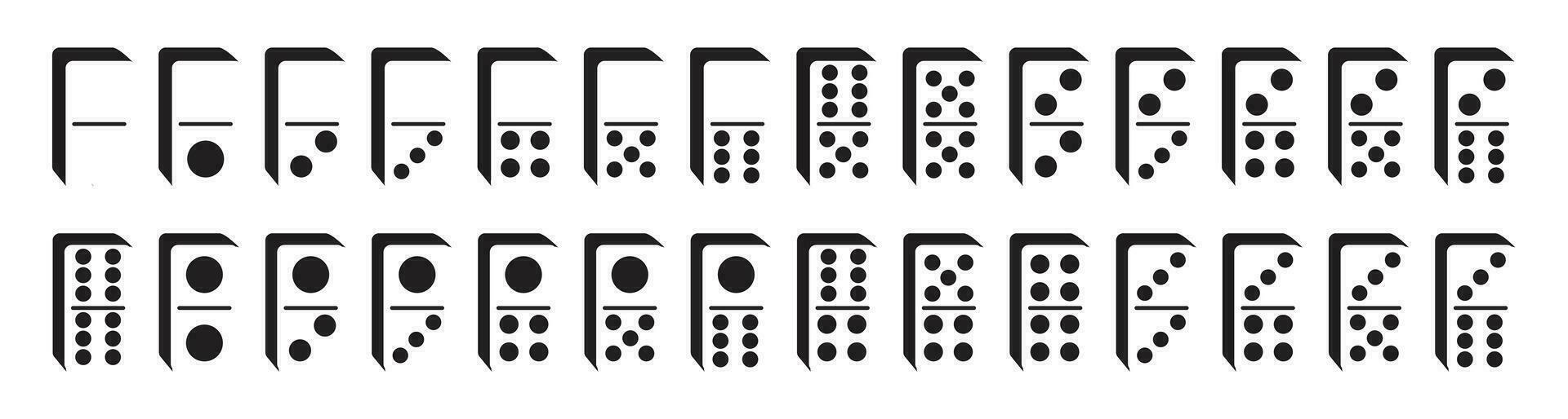 3d domino ikon för hasardspel ikon i kasino vektor