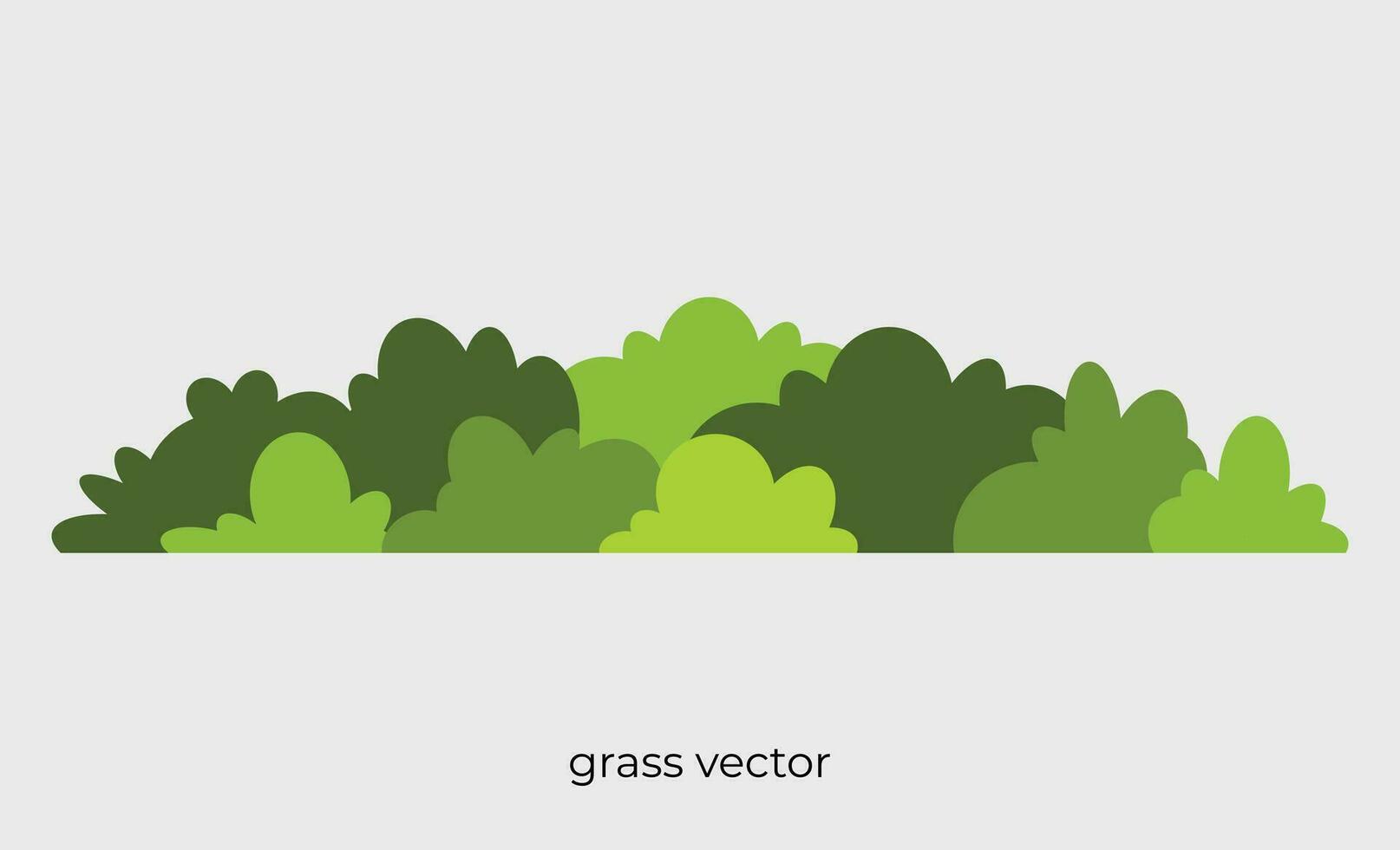 gerundet Gras Illustration im eben Stil vektor