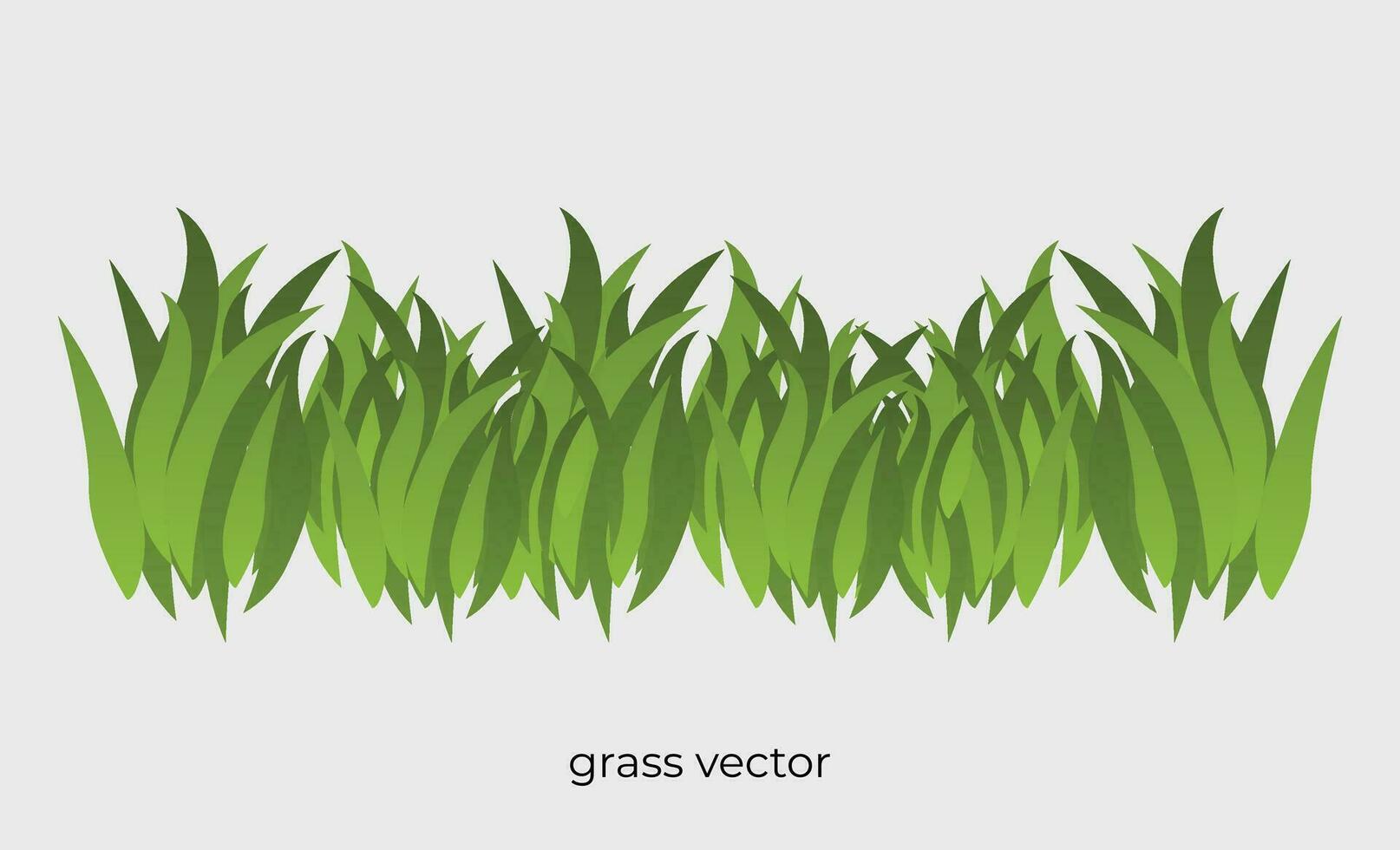 svängande gräs illustration i lutning stil vektor