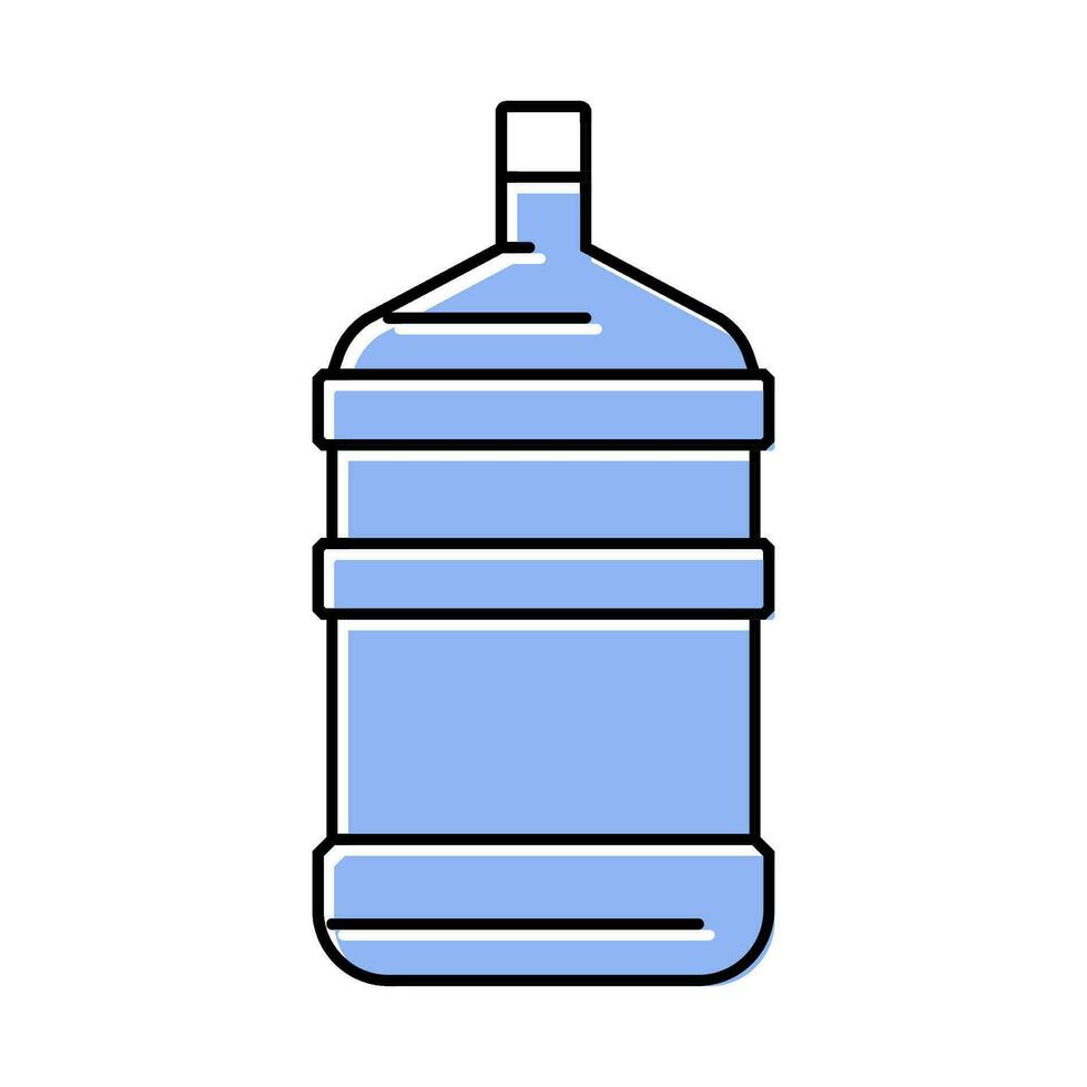 produkt vatten plast flaska Färg ikon vektor illustration