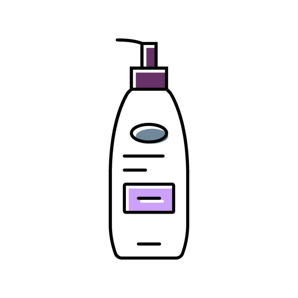 kropp lotion hygien Färg ikon vektor illustration