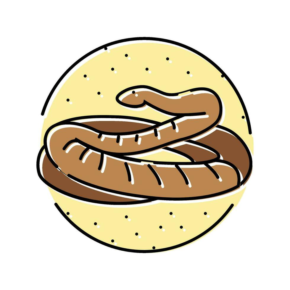 Schlange Wüste Tier Farbe Symbol Vektor Illustration