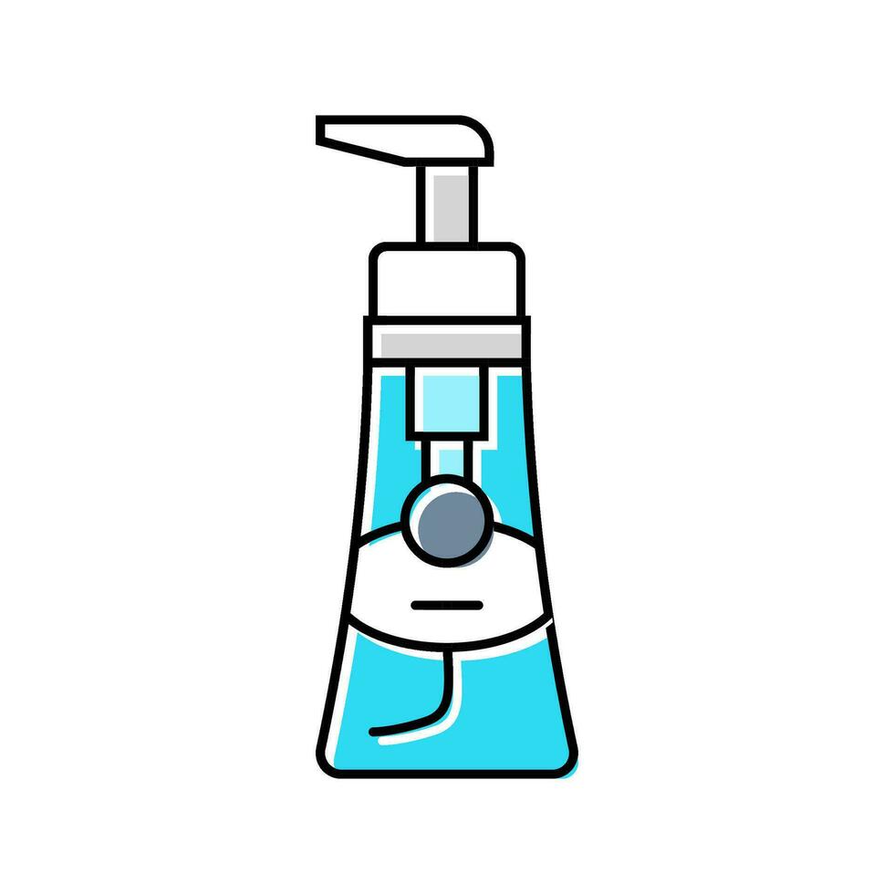 Händewaschen Hygiene Farbe Symbol Vektor Illustration