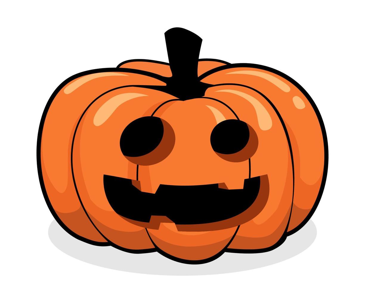 söta halloween pumpa vektorsamlingar vektor