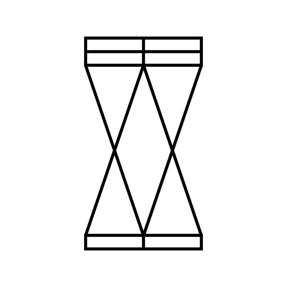 Stuhl minimalistisch stilvoll Linie Symbol Vektor Illustration