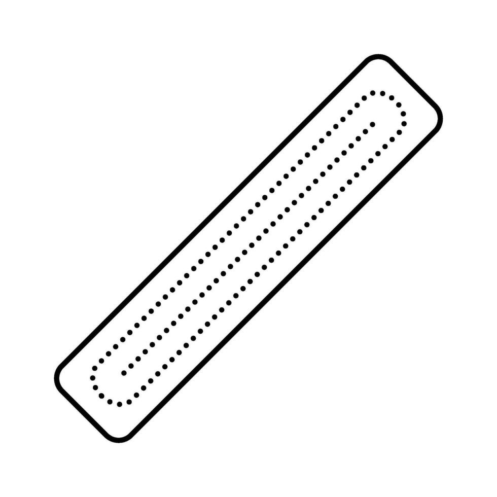 Nagel Datei Hygiene Linie Symbol Vektor Illustration