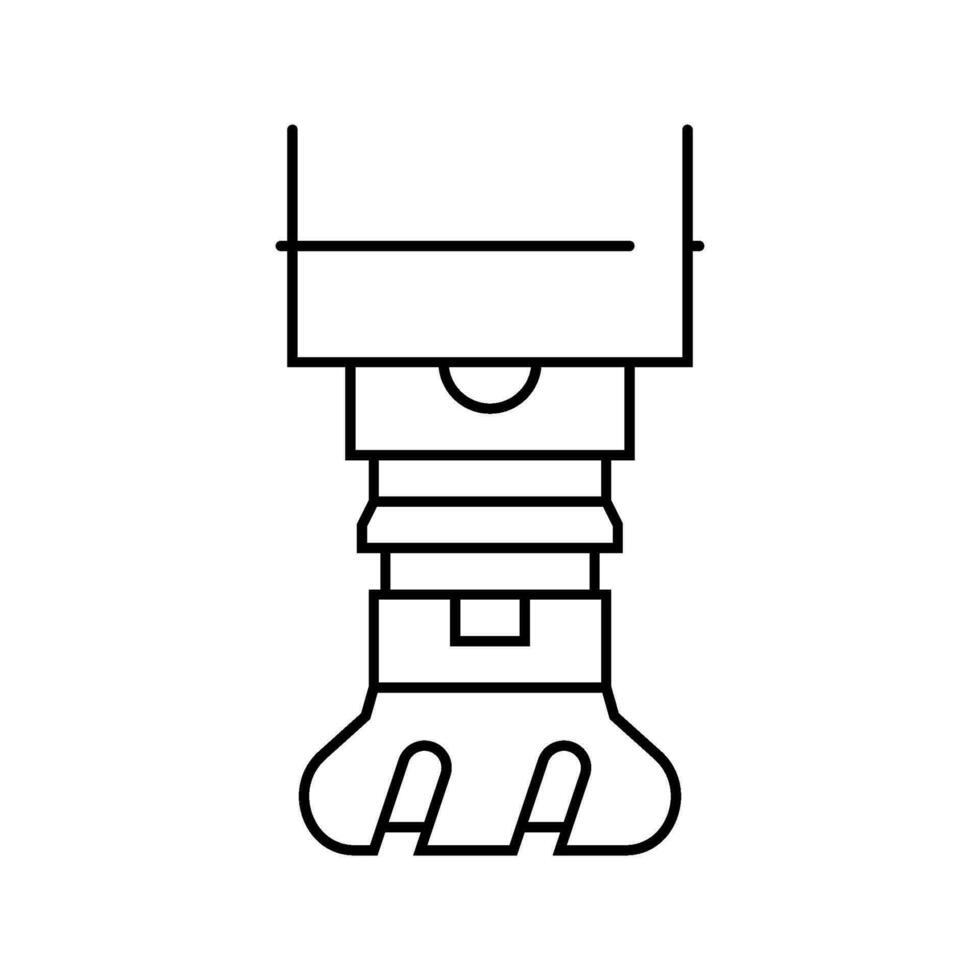 Maschine Werkzeuge mechanisch Ingenieur Linie Symbol Vektor Illustration