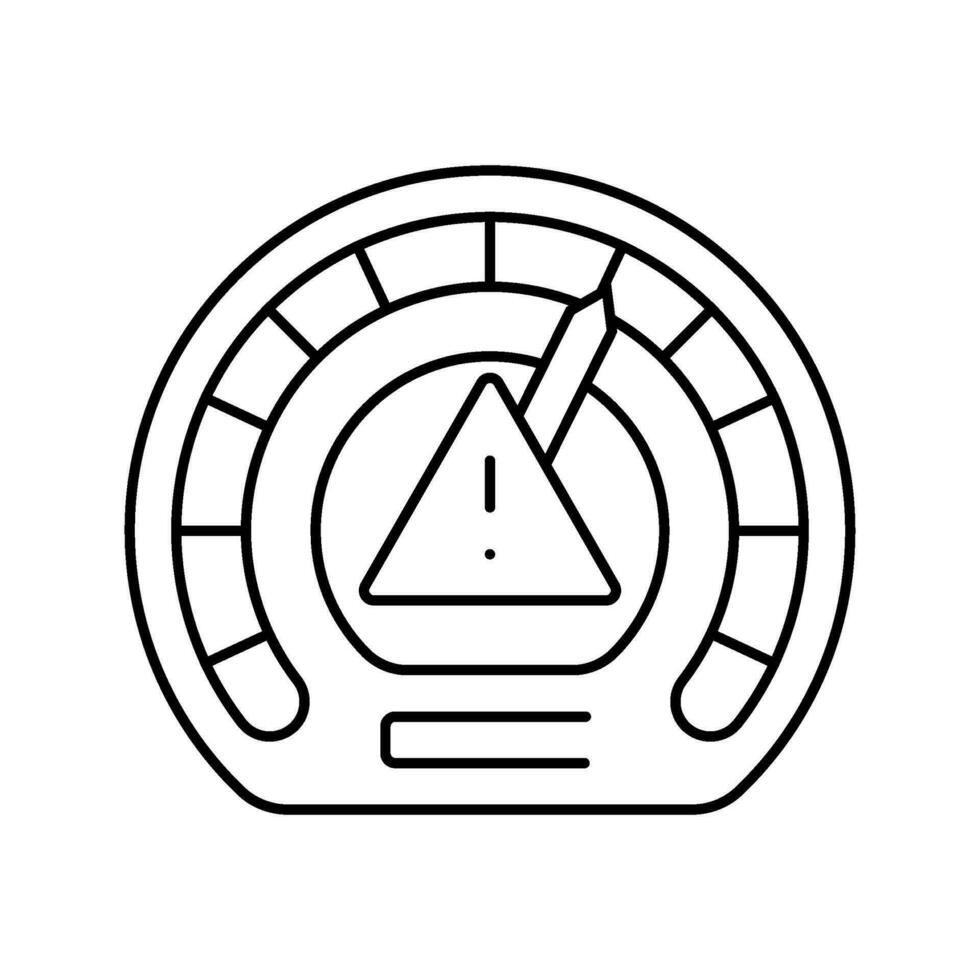 Bewertung Rahmen Risiko Linie Symbol Vektor Illustration