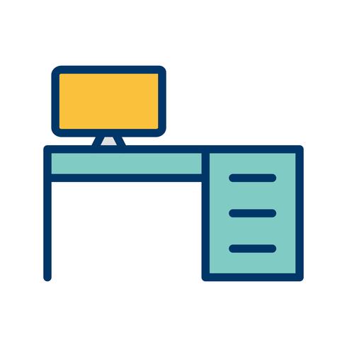 Office Table Vector Icon