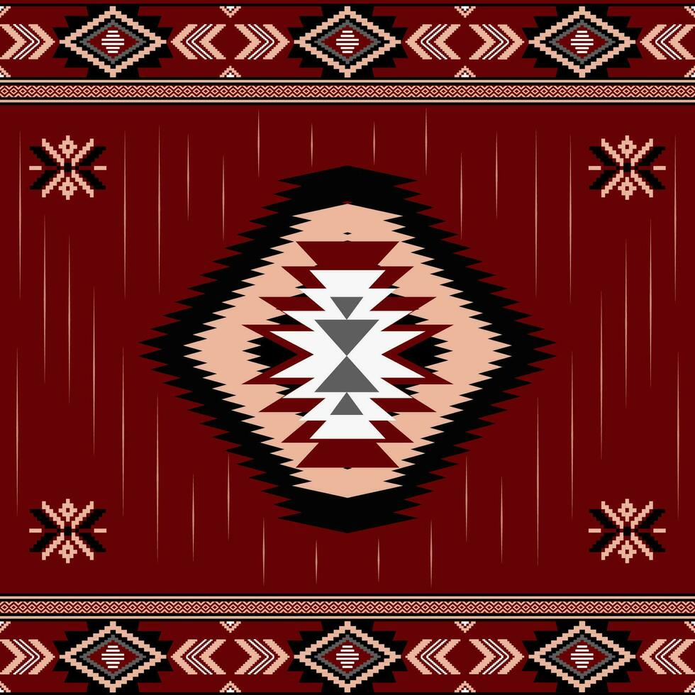 etnisk abstrakt ikat konst. sömlös mönster i stam, folk broderi, och mexikansk stil. aztec geometrisk konst prydnad print.design för matta, tapet, Kläder, omslag, tyg vektor