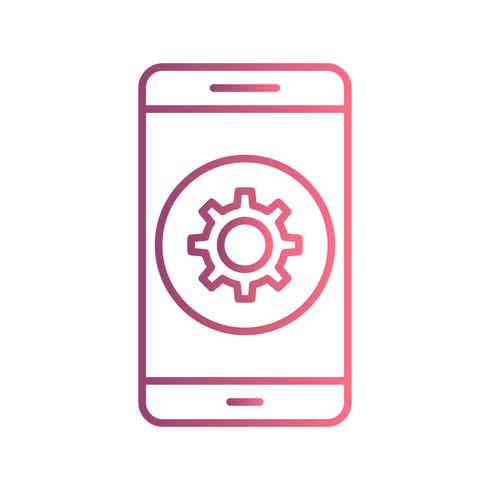 Ställa in mobilikon för ikon för mobilapplikation vektor