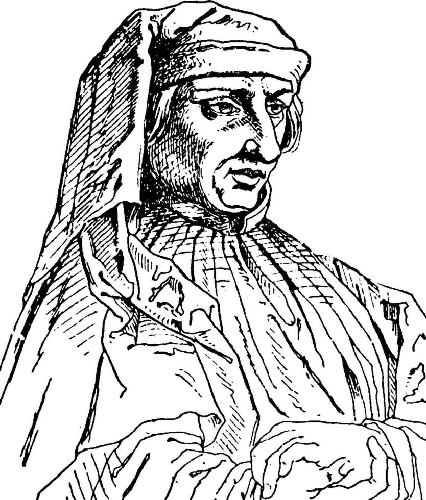 Rodolphus Agricola, Jahrgang Illustration vektor