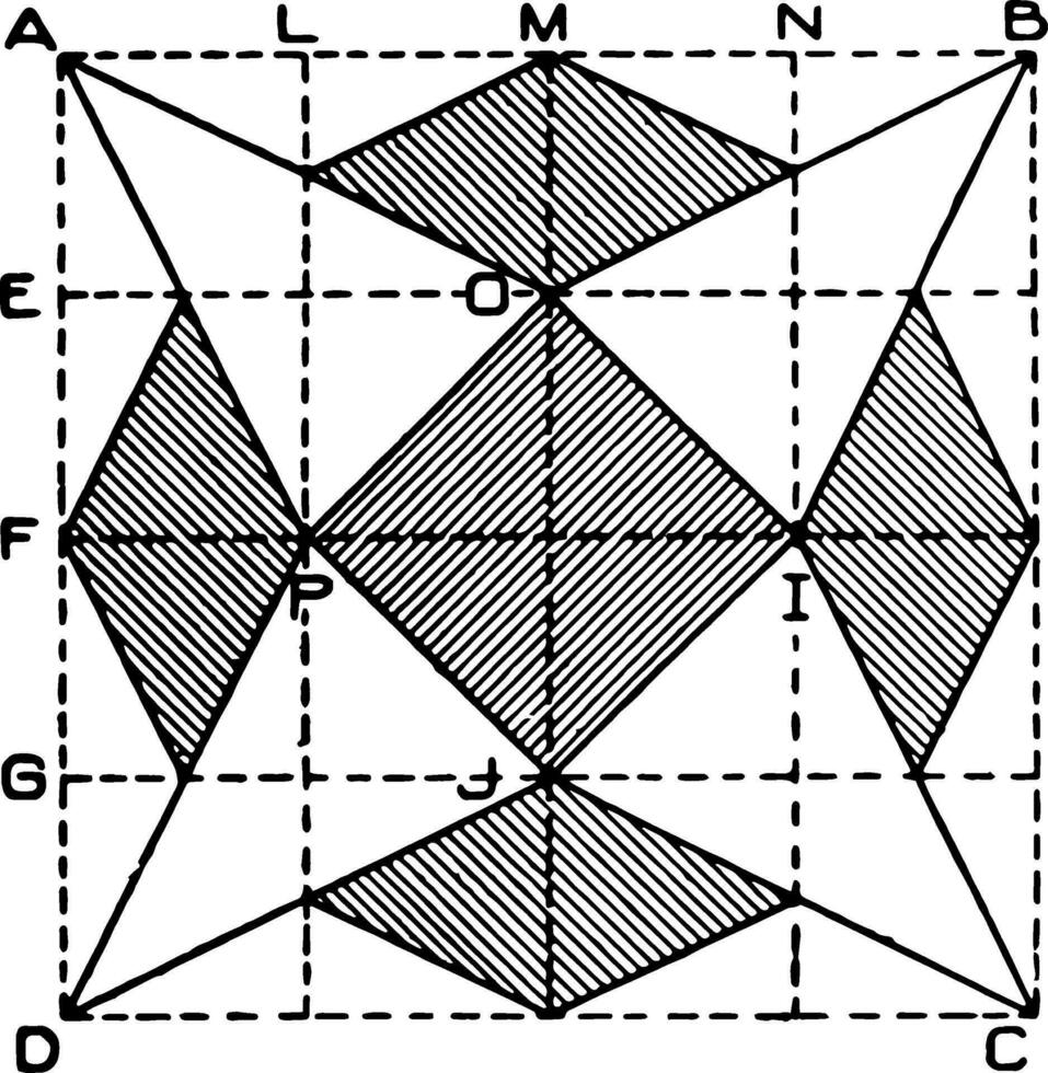 Diamant Übung, Kalorien verbrannt und Muskeln hat funktioniert, Jahrgang Gravur. vektor