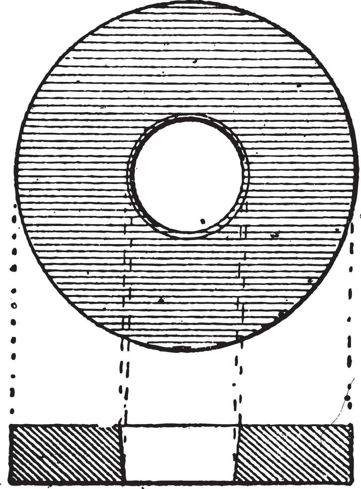 Waschmaschine, Jahrgang Gravur vektor