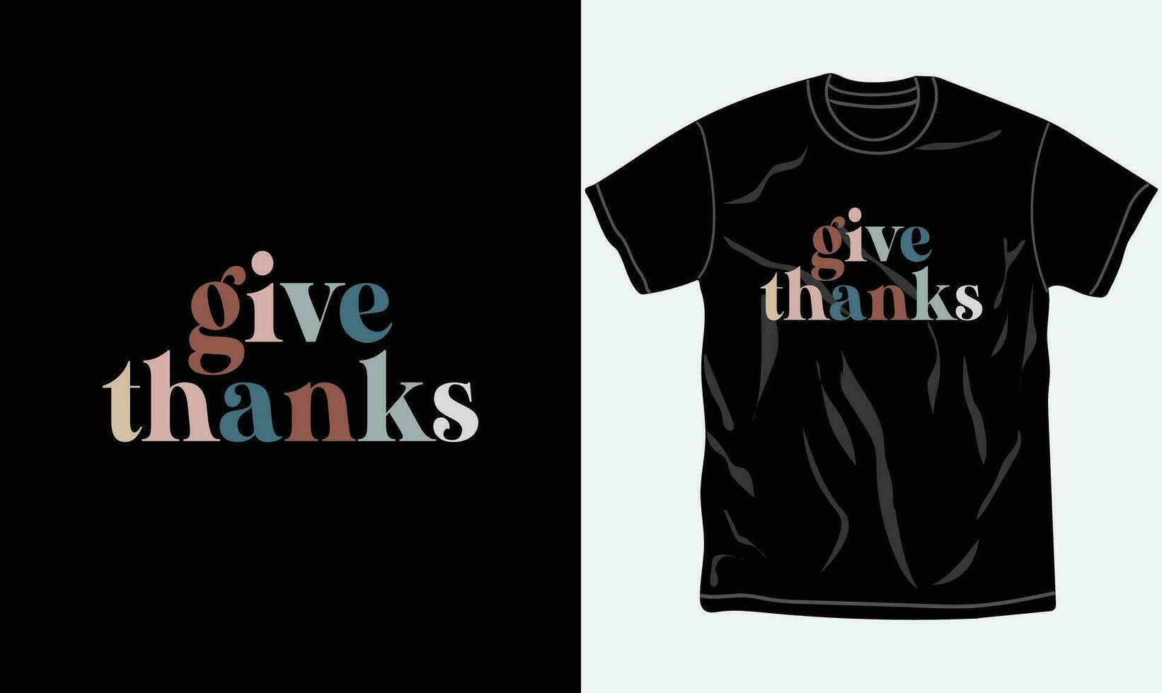 geben Danke, das Erntedankfest T-Shirt Design, Familie passend Shirt, Grafik T-Shirt, Typografie T-Shirts, druckbar Vektor