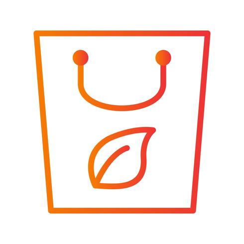 Eco-Bag-Vektor-Symbol vektor