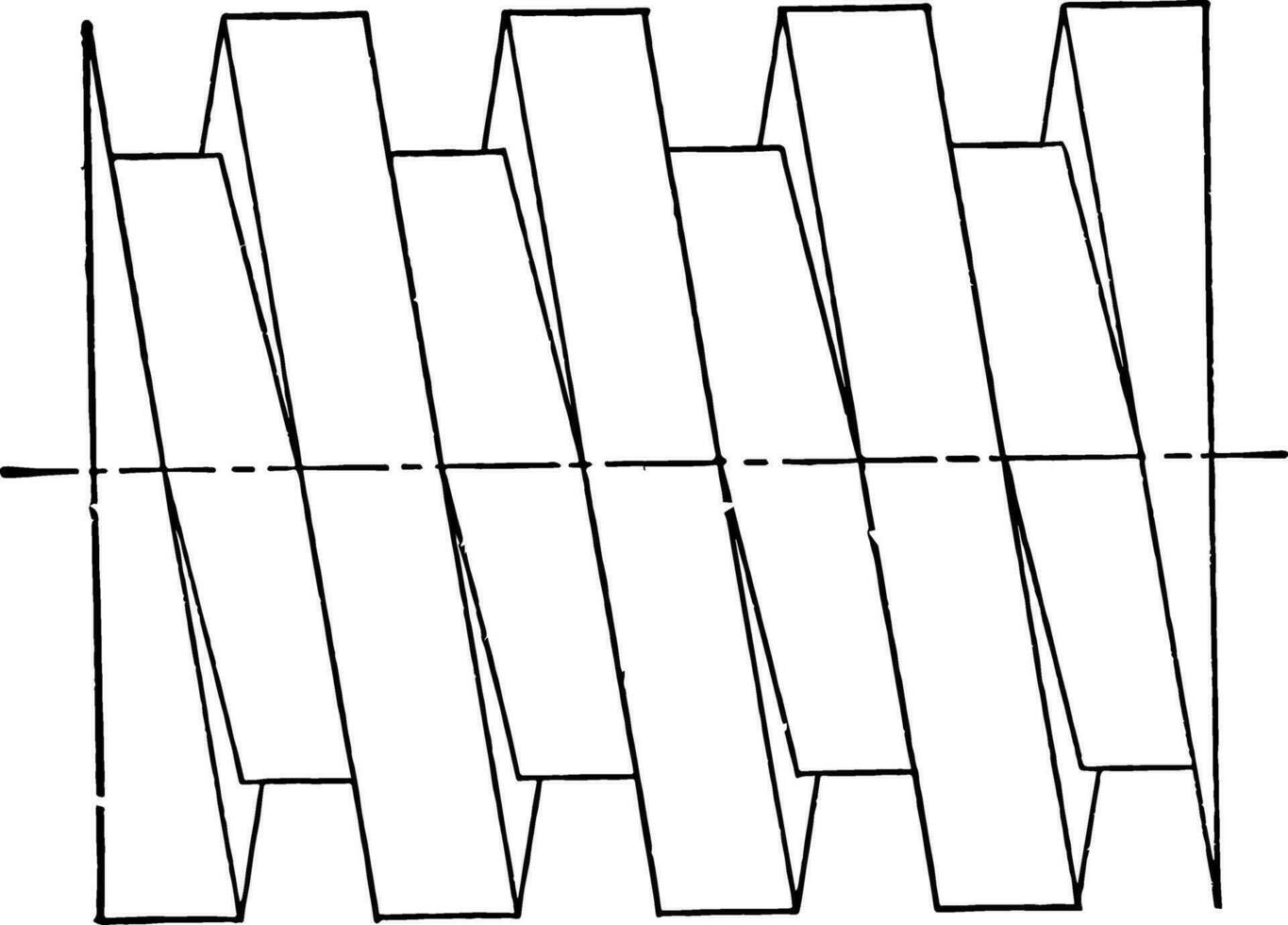 Platz Faden Schraube linear Bewegung Jahrgang Gravur. vektor