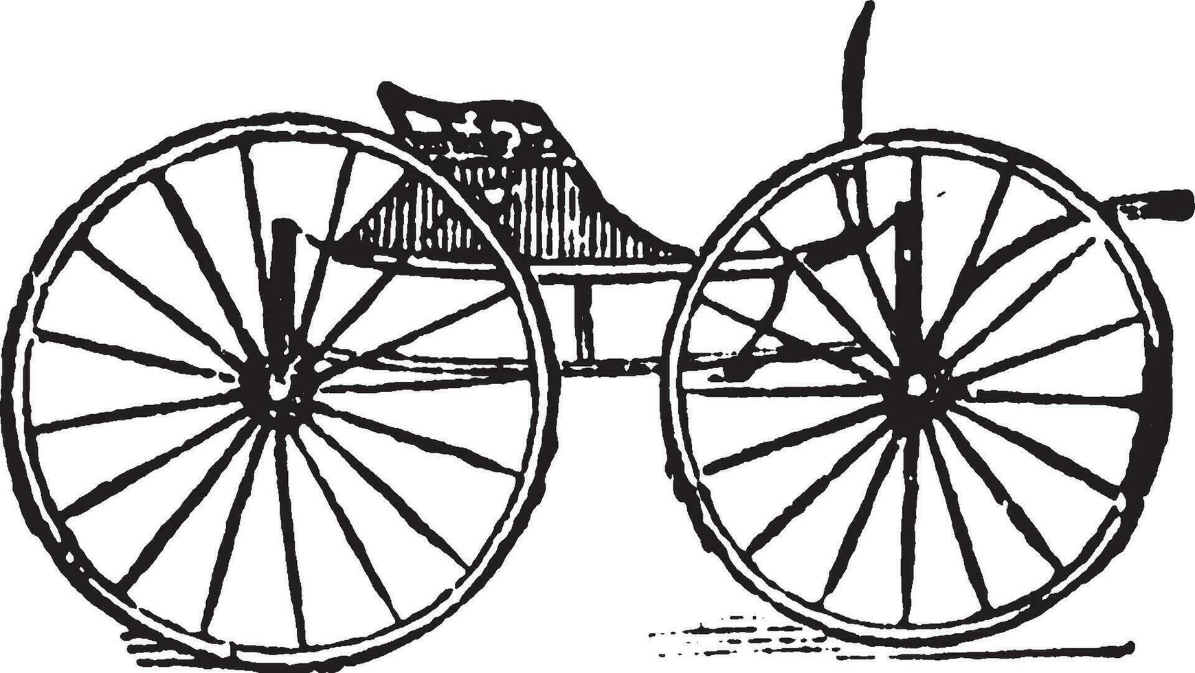 buggy, årgång illustration. vektor