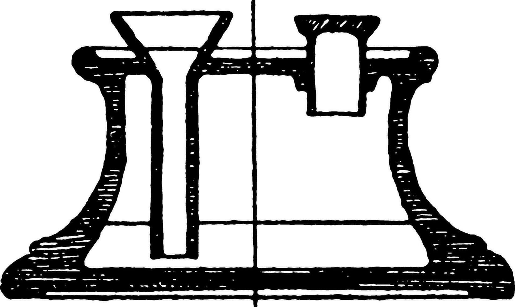 modern Tintenfass, Instrumente, Jahrgang Gravur. vektor