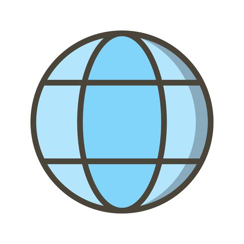 Vektor-Globus-Symbol vektor