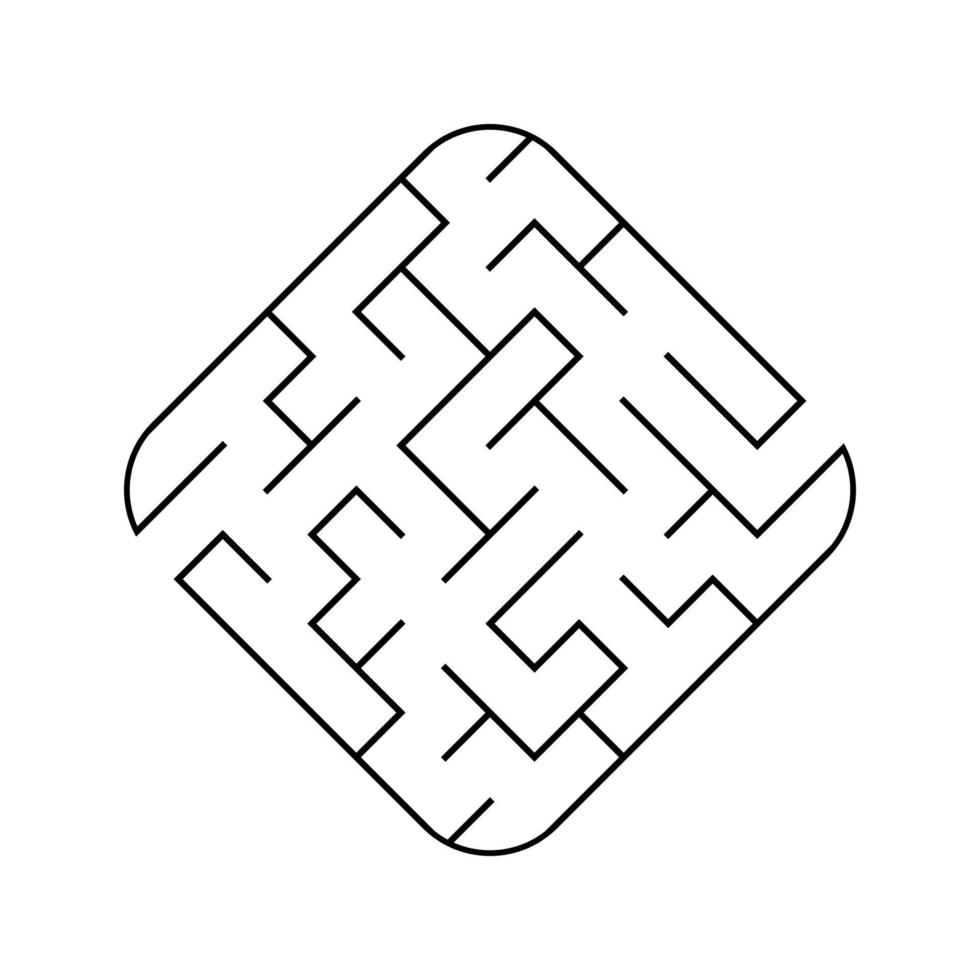 lätt labyrint. spel för barn. pussel för barn. labyrint gåta. vektor illustration.
