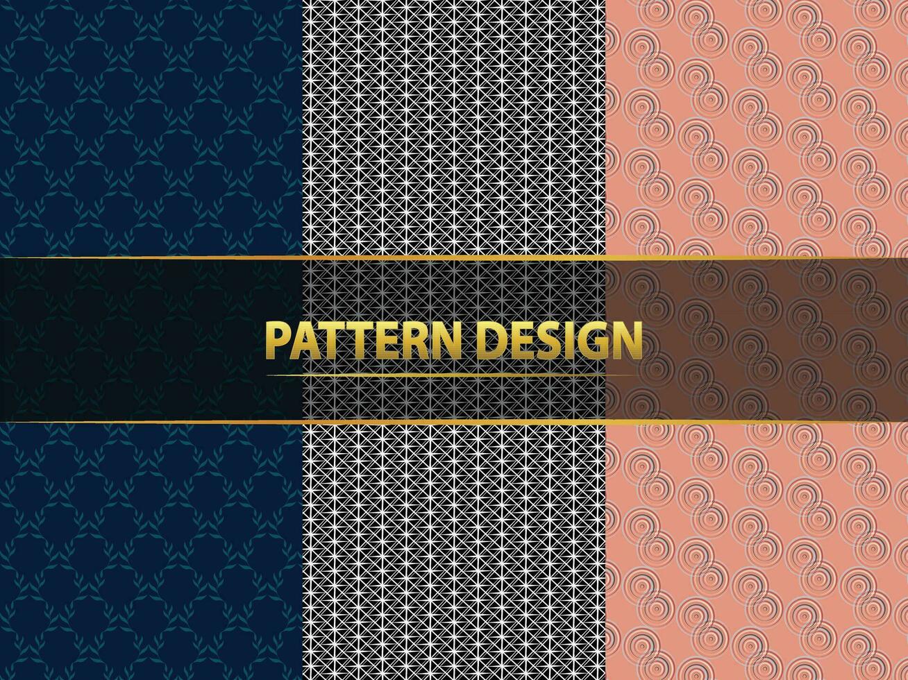 blommig och geometrisk mönster design. mönster är rena användbar för tapet, tyg, utskrift. vektor