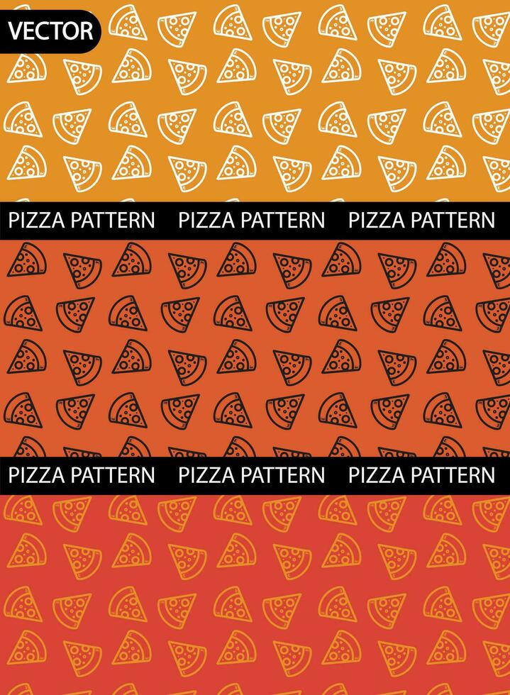 Essen Muster, Vorlage mit Pizza Muster oder Hintergrund zum Bilder vektor