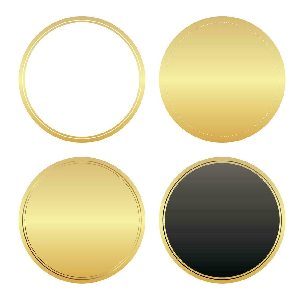 Gold Etikett Abzeichen Preis Etikette Vektor Design