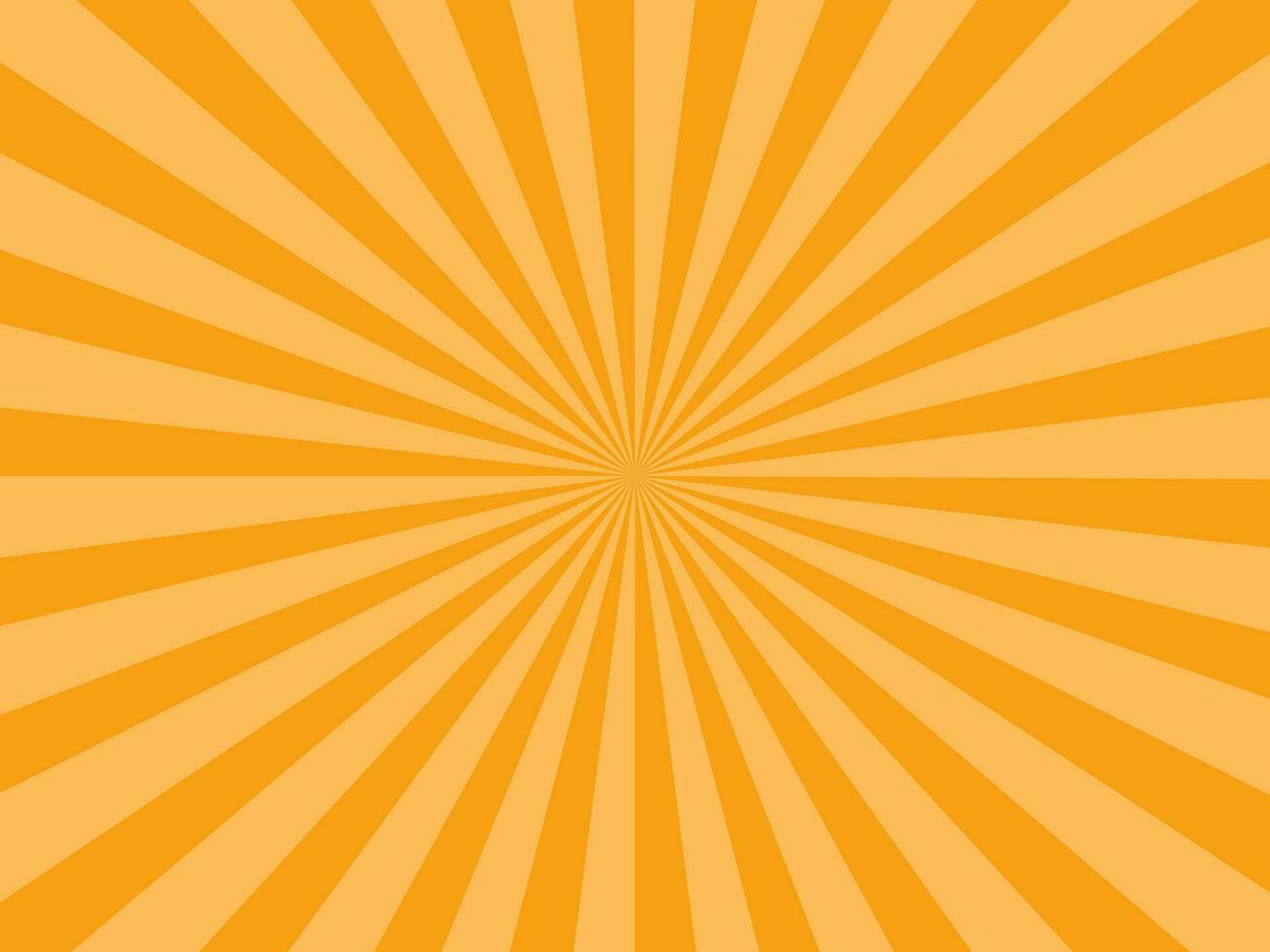 Sunburst Strahlen Orange Hintergrund. Sonnenstrahl Star platzen. Vektor Illustration