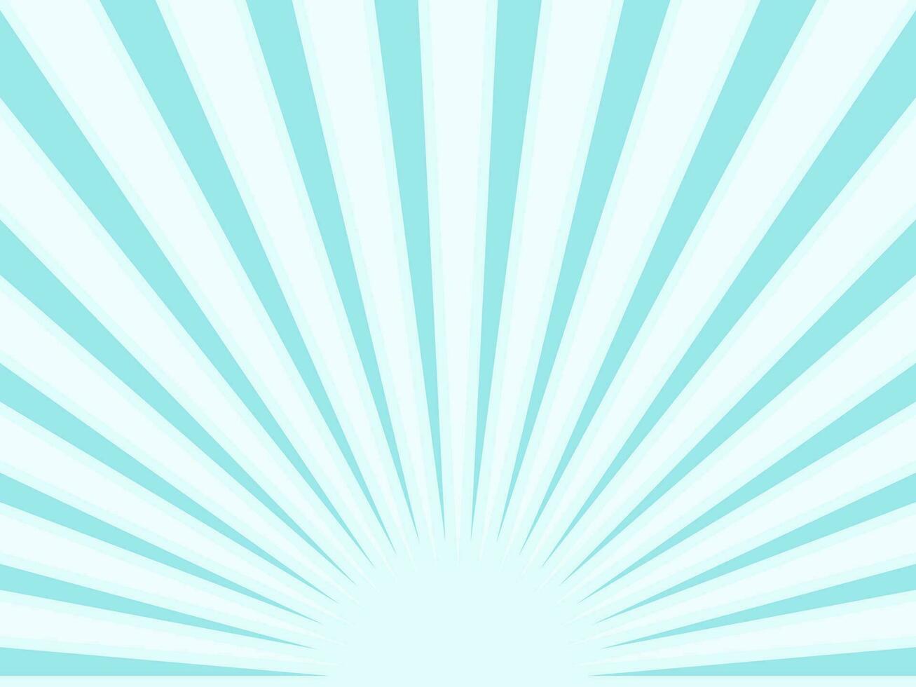 Sunburst Strahlen Licht Blau und Weiß Hintergrund. Sonnenstrahl Star platzen. Vektor Illustration