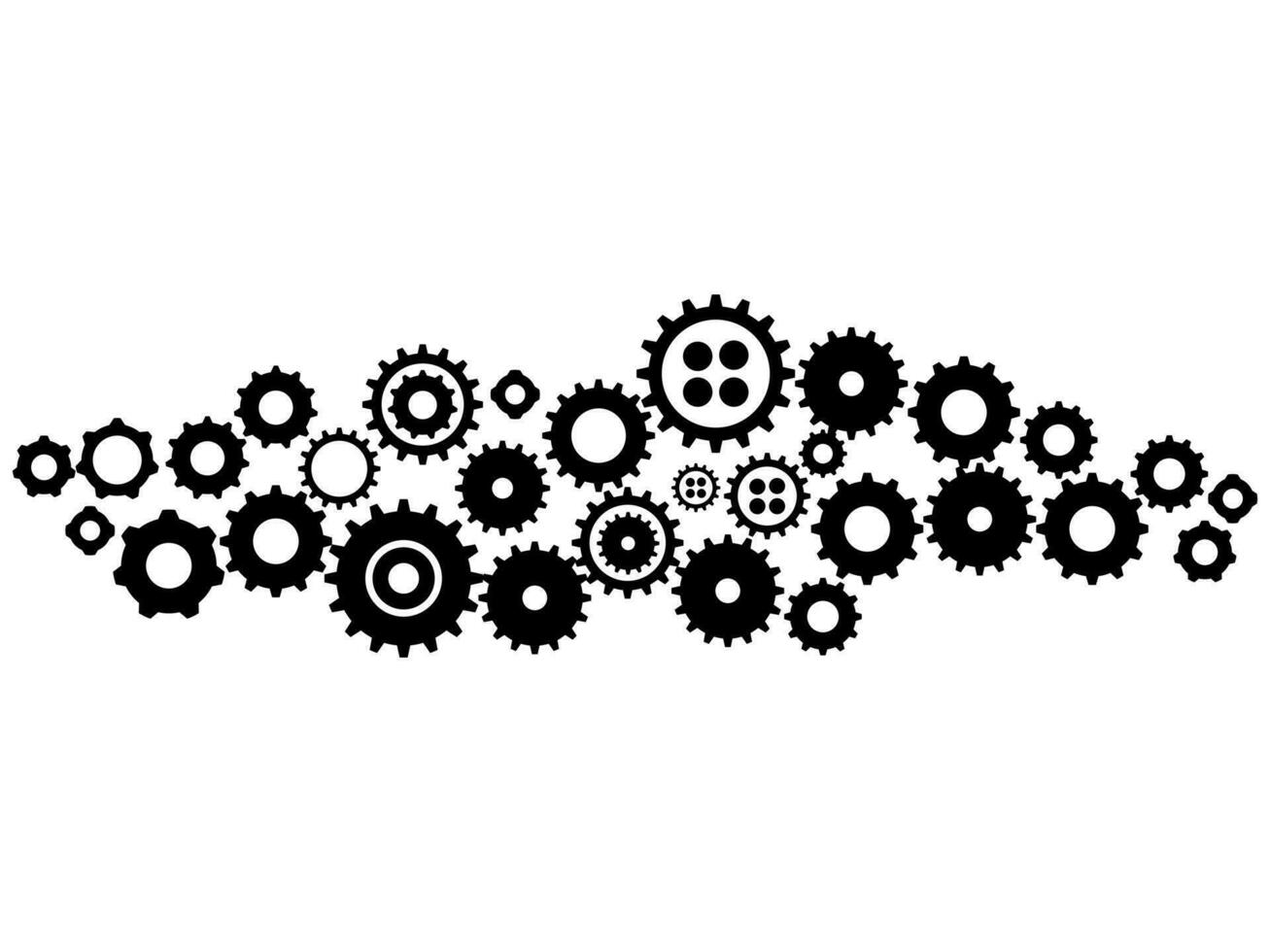 kugghjul i progress.gear hjul eller kugge. mechanism.vector illustration vektor