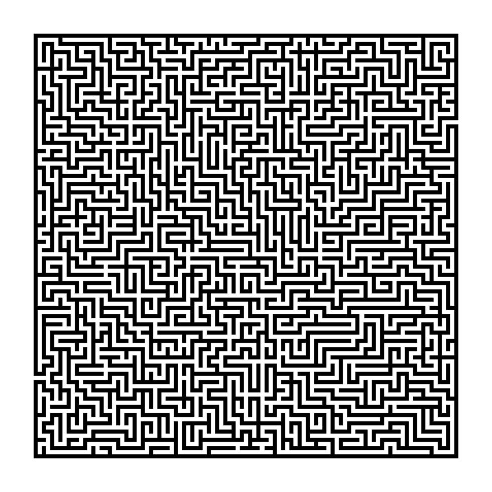 abstraktes Labyrinth. Spiel für Kinder. Puzzle für Kinder. Labyrinth Rätsel. Vektor-Illustration. vektor