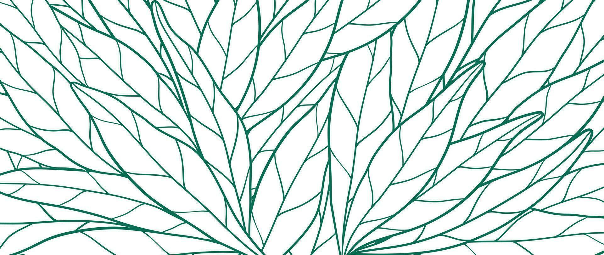 abstrakt botanisch Kunst Hintergrund Vektor. natürlich Hand gezeichnet Muster Design mit Blätter Ast. einfach zeitgenössisch Stil illustriert Design zum Stoff, drucken, Abdeckung, Banner, Hintergrund. vektor