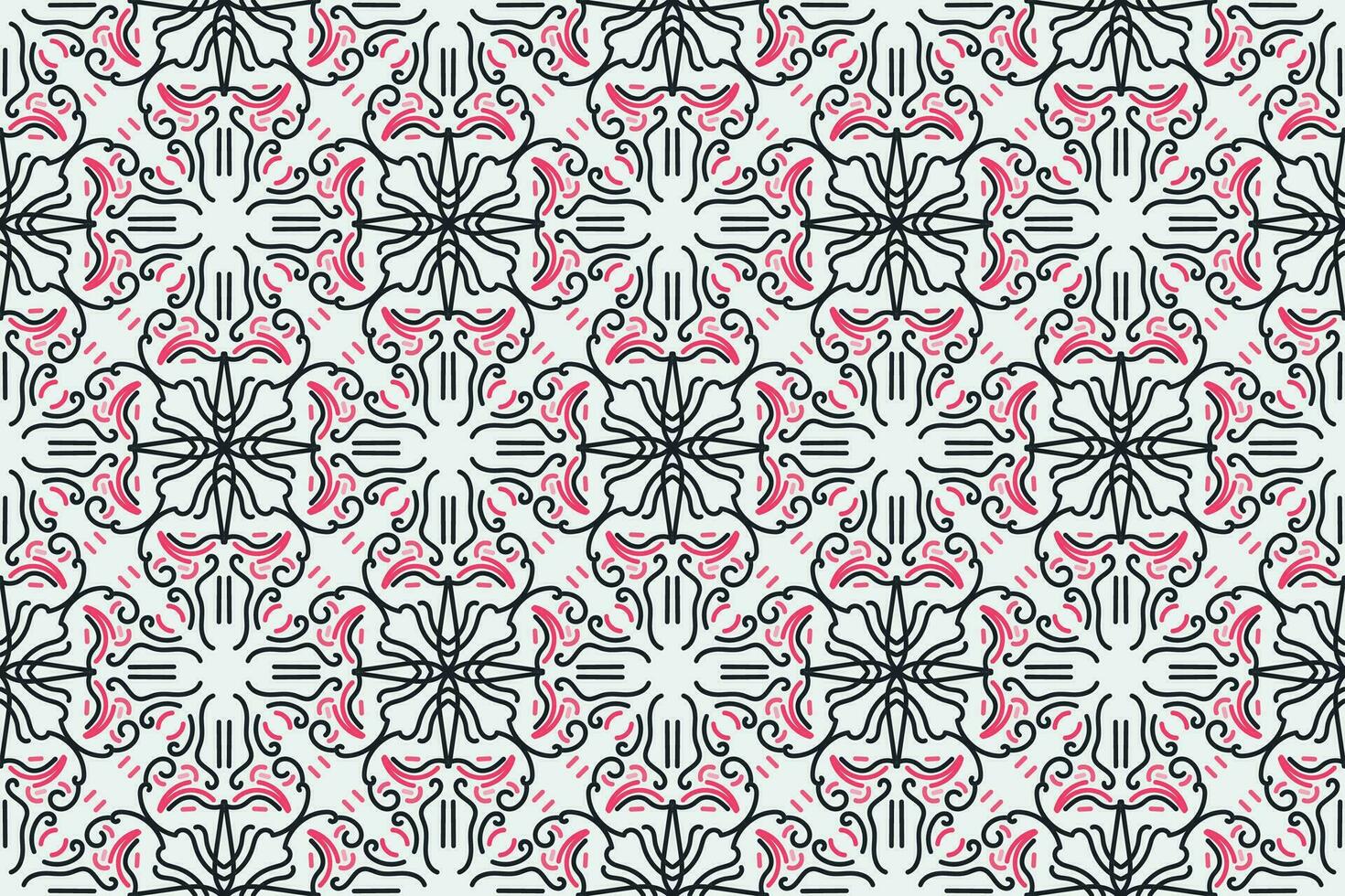 Arabisch Muster. balack, Rosa und Weiß Hintergrund mit Arabisch Ornamente. Muster, Hintergründe und Tapeten zum Ihre Design. Textil- Ornament. Vektor Illustration.