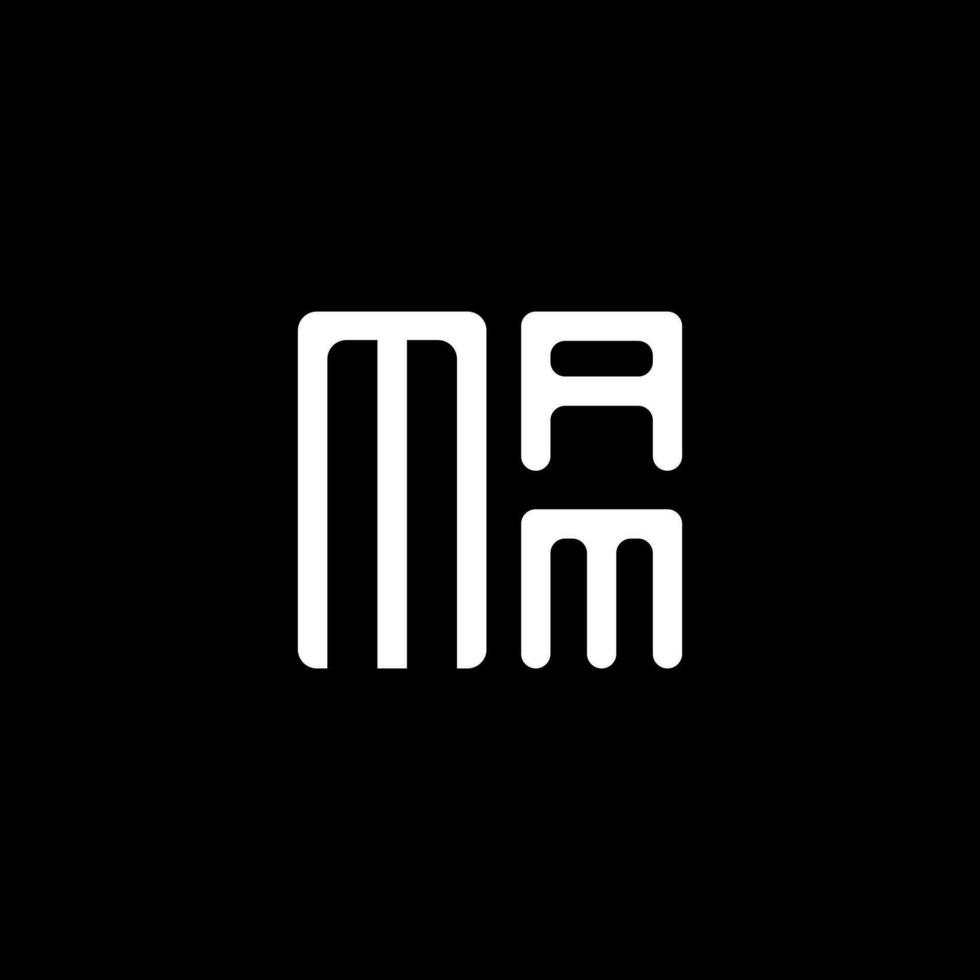 mam Brief Logo Vektor Design, mam einfach und modern Logo. mam luxuriös Alphabet Design