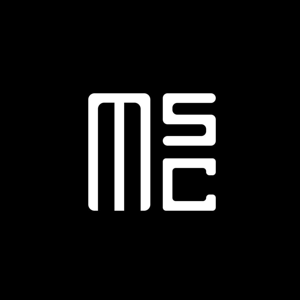 msc Brief Logo Vektor Design, msc einfach und modern Logo. msc luxuriös Alphabet Design