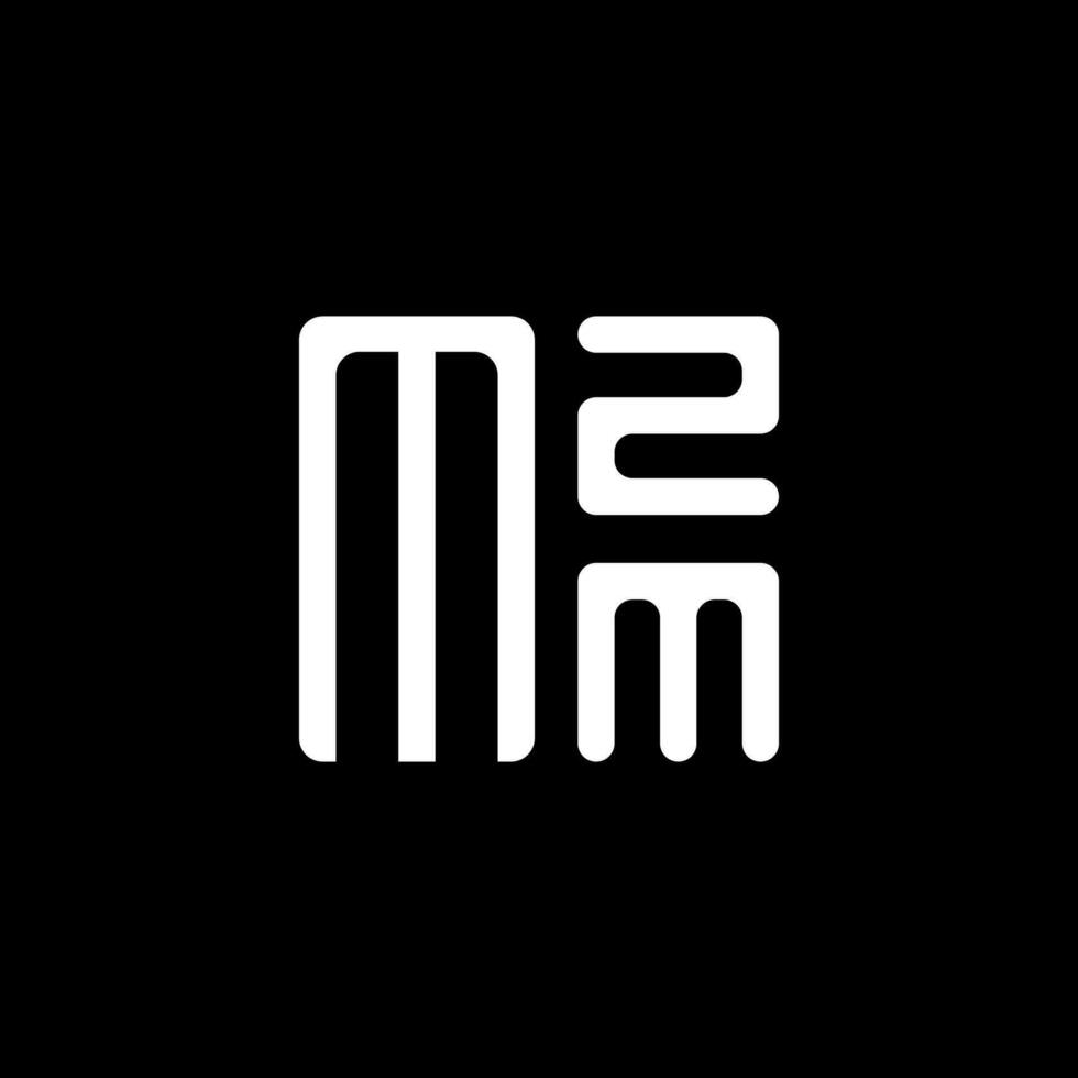 mzm Brief Logo Vektor Design, mzm einfach und modern Logo. mzm luxuriös Alphabet Design