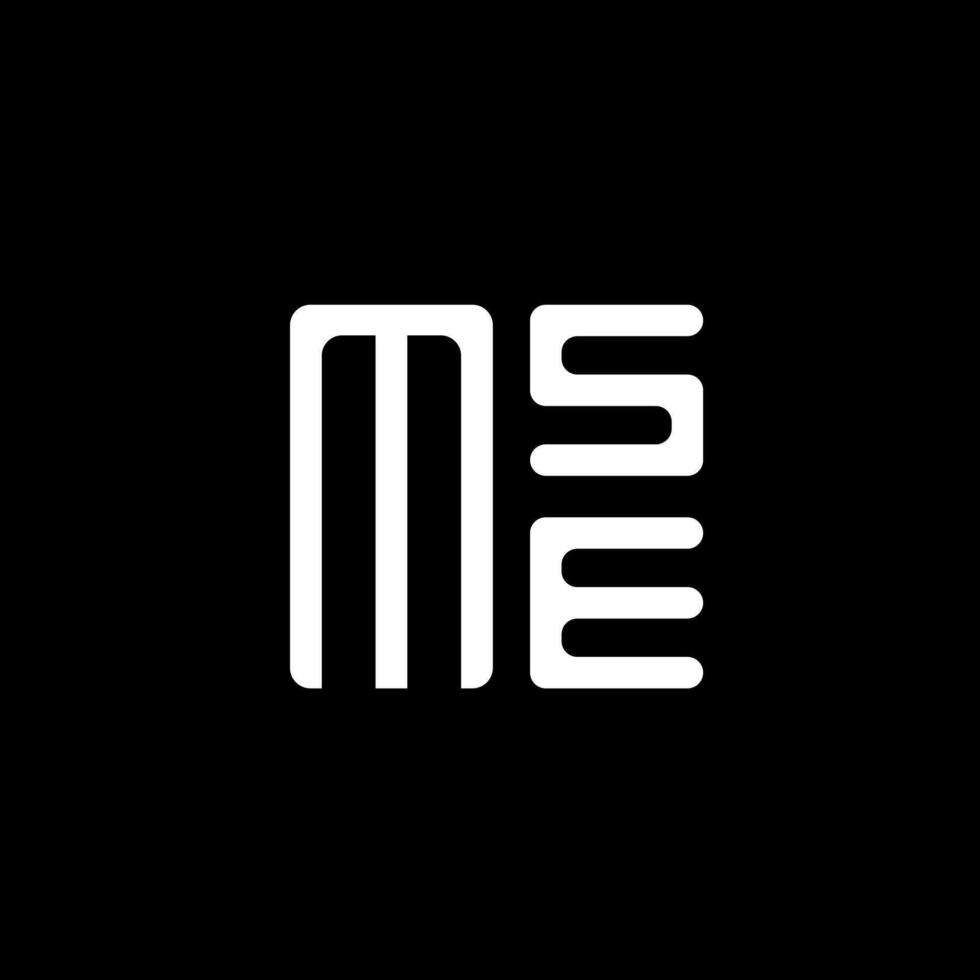 mse brev logotyp vektor design, mse enkel och modern logotyp. mse lyxig alfabet design