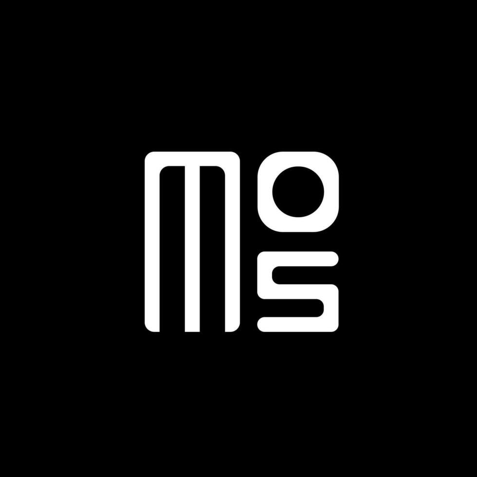 mos Brief Logo Vektor Design, mos einfach und modern Logo. mos luxuriös Alphabet Design