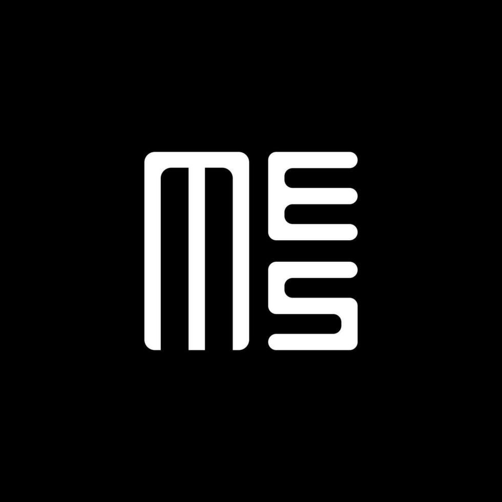 mes brev logotyp vektor design, mes enkel och modern logotyp. mes lyxig alfabet design